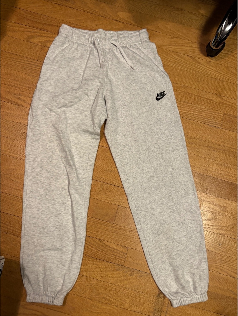 Nike Gray Sweatpants with Elastic Waist and Ankle Cuffs, Sz.